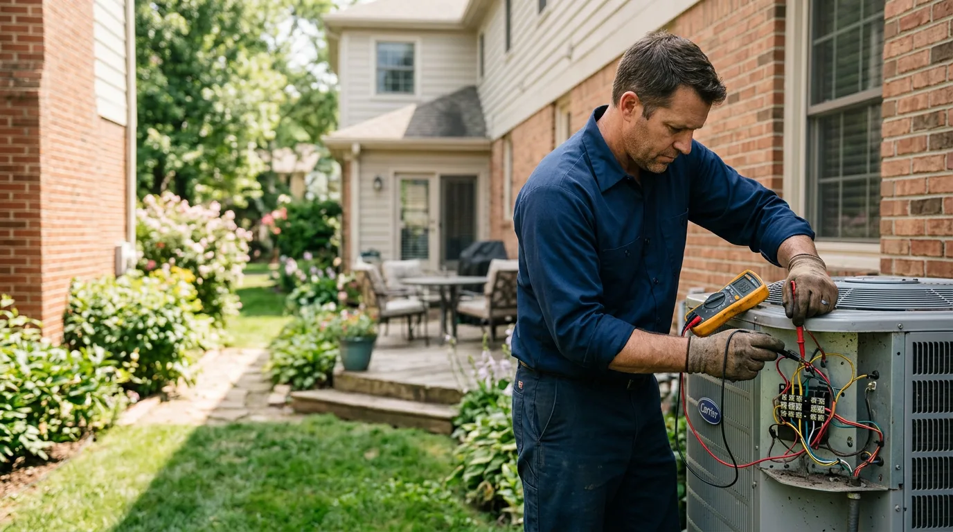 HVAC technician working near Bradshaw, WV